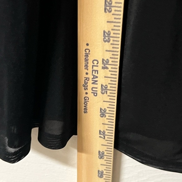 Torrid Black Mesh Babydoll Tank Top Goth Whimsigoth Fairy Goth Size 2 - Picture 7 of 7